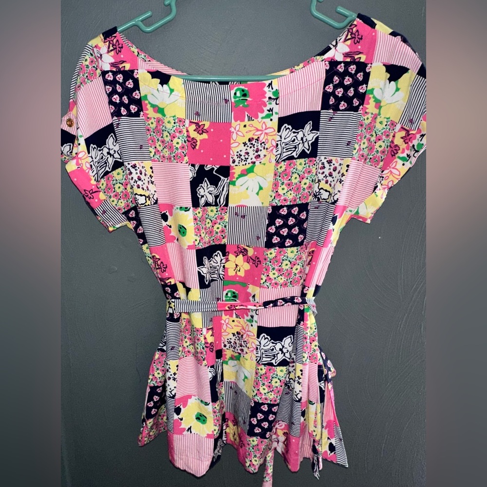 Lilly Pulitzer patchwork top - Picture 2 of 5